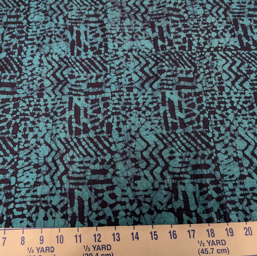 Batik Quilters fabric Blue and turquoise from Quilters Stash